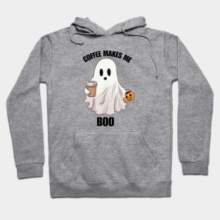 Ghost Coffee Halloween Funny Shirt Boo Hoodie